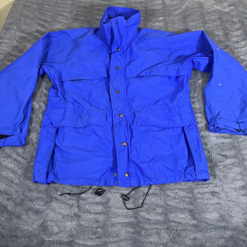 REI Vintage Gore-Tex Mountain Parka Jacket Royal Blue Women XL Waterproof Shell